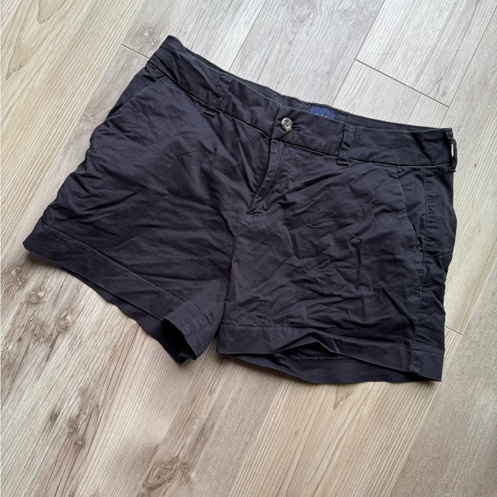 Classic Black Women's Large Bermuda Gap Shorts